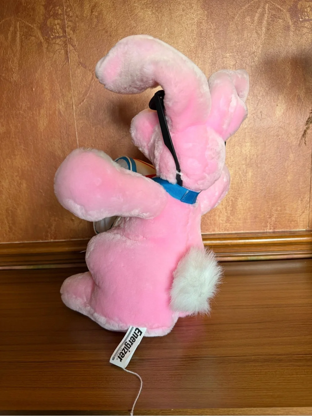 1995 ENERGIZER Bunny Plush Stuffed Toy Rabbit Drum Glasses Battery Promo Lrg 22”